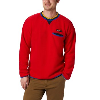 Columbia Pullover Heren, Wapitoo Fleece Blauw Rood Zwart, 16TCLPJFW